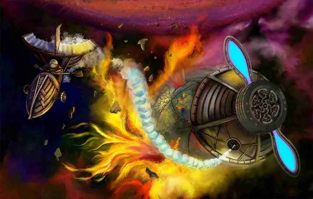 Spaceship on Fire