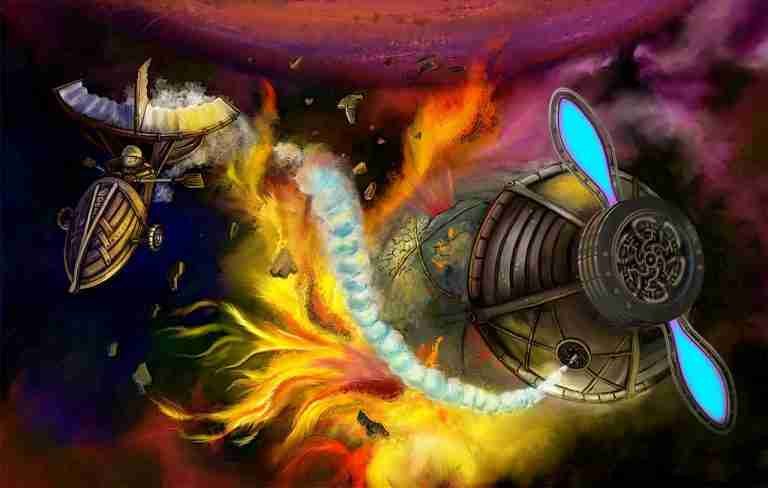 Spaceship on Fire