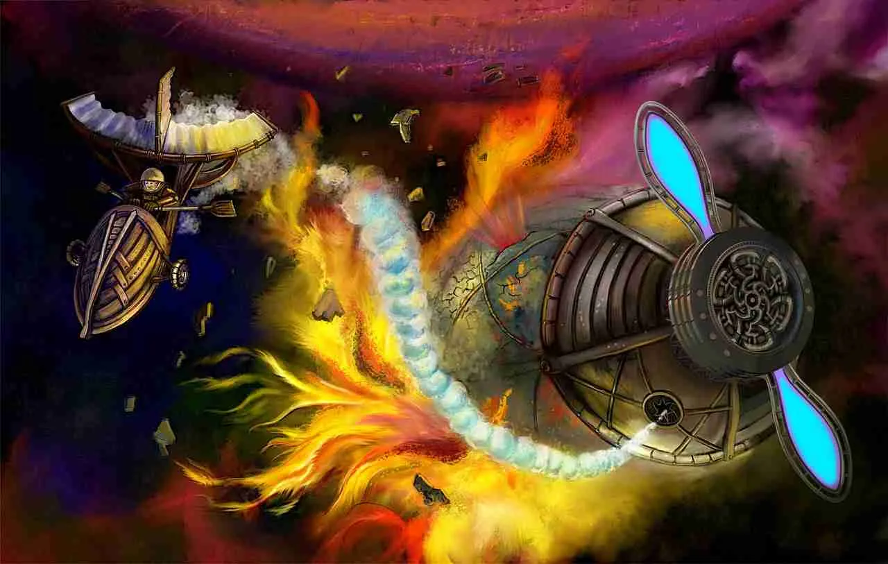Spaceship on Fire