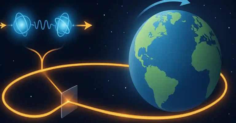 Measuring Earth's Rotation with Quantum Entanglement