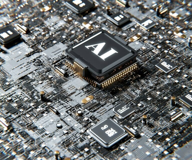 AI processors representing small language models and on-device artificial intelligence