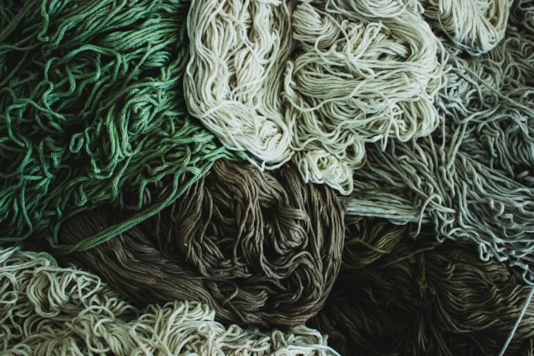 Dyed textile fabrics illustrating microbial pigment research