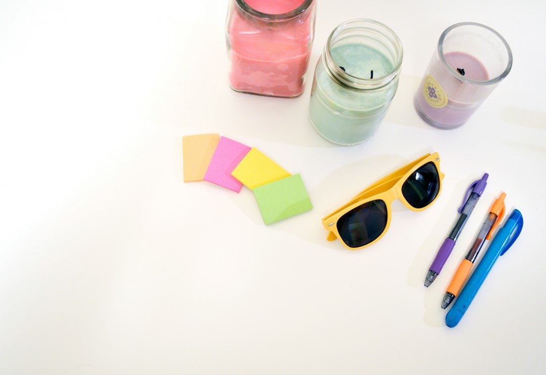 Colorful study materials and notes illustrating the creation of number-memory PAO associations