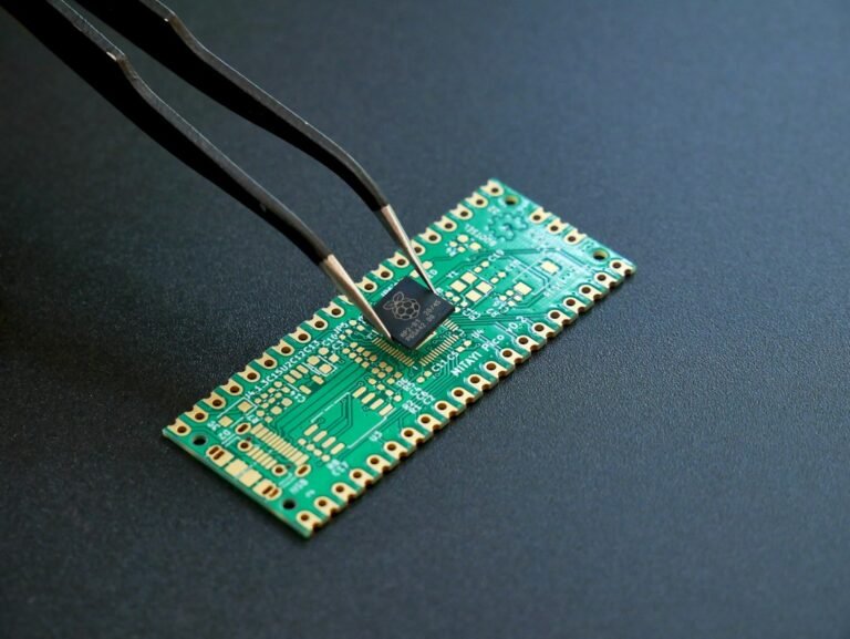 Microcontroller circuit board and components used to illustrate a resistive QTC sensor voltage divider